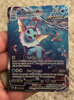 Pokemon TCG Vaporeon v Jolteon Vmax Flareon v SWSH150 Black Star Promo Card NM - Image 3