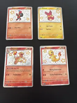 Pokemon TCG: SV 4 Card Shiny Paldean Fates Lot Ft Charmander - Image 1