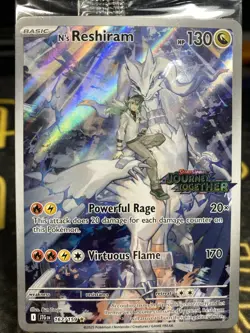 Pokemon TCG N's Reshiram Stamped Illustration Rare Promo Card 167/159 Sealed - Image 1