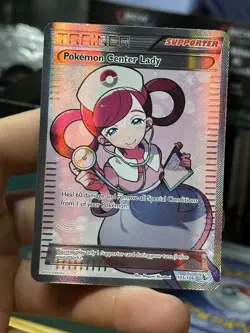 Pokemon Center Lady 105/106 XY Flashfire 2016 Full Art Holo Pokemon Card TCG - Image 3