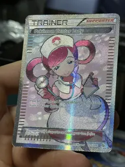 Pokemon Center Lady 105/106 XY Flashfire 2016 Full Art Holo Pokemon Card TCG - Image 5
