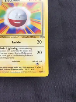 Pokemon Cards: 1st Edition Jungle Rare: Electrode 18/64 - Image 4