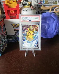 Pikachu Holo Japanese Full Art Promo SWSH Pokemon Card 001/S-P PSA 10 Gem Mint - Image 1