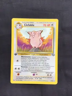 Pokemon Cards: 1st Edition Jungle Rare: Clefable 17/64 - Image 1
