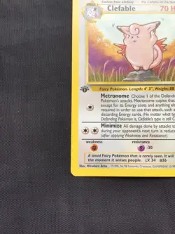 Pokemon Cards: 1st Edition Jungle Rare: Clefable 17/64 - Image 5