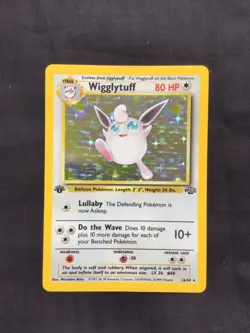 Pokemon Cards: Jungle 1st Edition Rare Holo: Wigglytuff 16/64 - Image 1