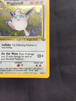 Pokemon Cards: Jungle 1st Edition Rare Holo: Wigglytuff 16/64 - Image 5