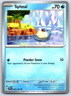 Spheal - Surging Sparks SSP EN 043/191 Teeziro Pokemon TCG Card - Image 1