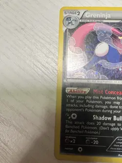 Pokemon TCG Greninja XY Black Star Promo Holo Card XY24 MP - Image 2