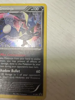 Pokemon TCG Greninja XY Black Star Promo Holo Card XY24 MP - Image 3