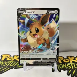 Eevee V 108/159 - Pokemon Crown Zenith Sword & Shield Ultra Rare Card - NM - Image 1