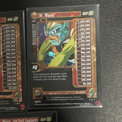 Score Dragon Ball GT TCG 2004 Dr. Myuu Personality Foil Card Lot (5 Cards) - Image 4