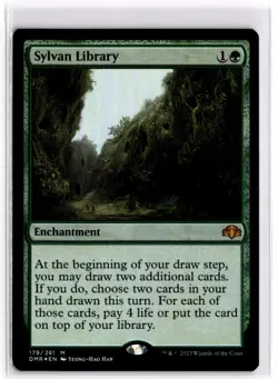 Sylvan Library Foil Dominaria Remastered 179 LP x1 MTG Magic: the Gathering - Image 1