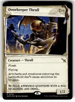 Doorkeeper Thrull (Showcase) R Murders at Karlov Manor 338 NM pack fresh edh - Image 1