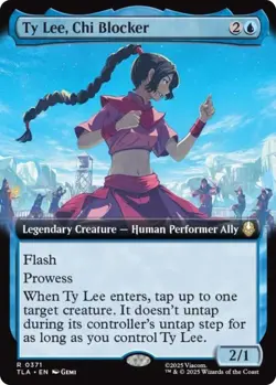 *foil extended art TY LEE CHI BLOCKER 0371 Avatar The Last Airbender MTG - Image 1