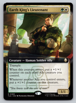 Earth King's Lieutenant Extended Art- MTG Avatar: The Last Airbender TLA - Image 1