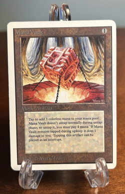 MTG Mana Vault Unlimited Vintage Rare LP Magic The Gathering - Image 1
