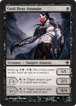 MTG Guul Draz Assassin, Rise of the Eldrazi, Heavily Played, English - Image 1