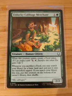 MTG Unlucky Cabbage Merchant 0201 Avatar: The Last Airbender M/NM Free UK P&P - Image 1