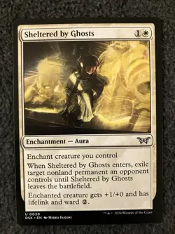 Magic MTG - Sheltered by Ghosts - Duskmourn: House of Horror - Image 1