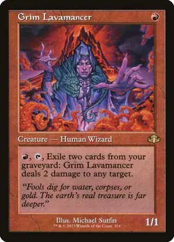 Mtg: DMR : Grim Lavamancer - - NM - Image 1