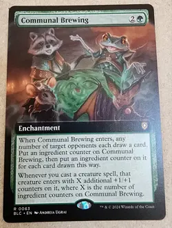 Communal Brewing - Extended Art #063 - Regular Rare - Bloomburrow - Mtg - Image 1