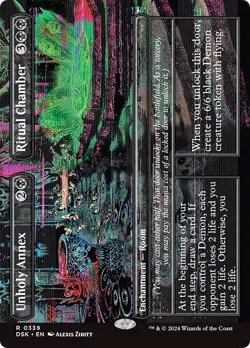 Showcase UNHOLY ANNEX // RITUAL CHAMBER mtg NM-M Duskmourn: House of Horror Rare - Image 1
