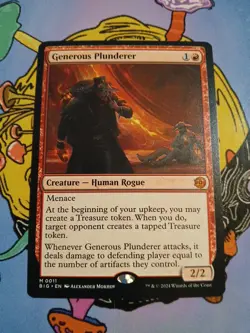 MTG Generous Plunderer NM-Mint Outlaws of Thunder Junction: The Big Score - Image 1