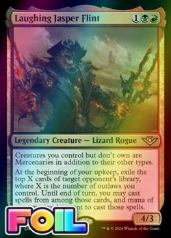 x1 Laughing Jasper Flint OTJ MTG 215 FOIL RARE M/NM 1x - Image 1