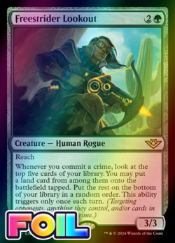 x1 Freestrider Lookout OTJ MTG 163 FOIL RARE M/NM 1x - Image 1