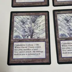 MTG - Magic the Gathering - 4 x Glacial Chasm - Ice Age - Image 3
