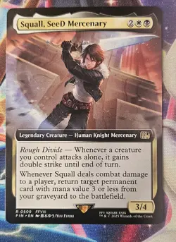 Squall, Seed Mercenary Extended Art, Final Fantasy Magic: The Gathering - Image 1