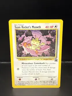 Pokemon - Black Star Promo - Team Rocket's Meowth - #18 T - Image 1
