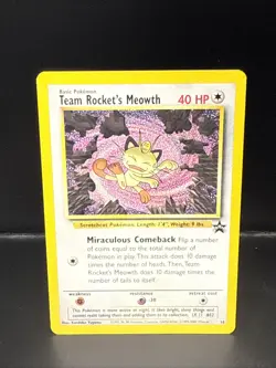 Pokemon - Black Star Promo - Team Rocket's Meowth - #18 T - Image 2