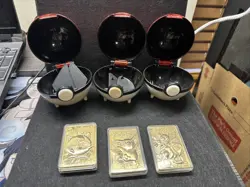 1999 Pikachu Mewtwo Jiglypuff 24K Gold Plated Trading Burger King - Image 1