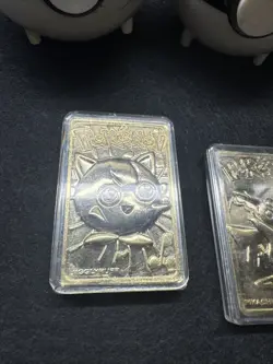 1999 Pikachu Mewtwo Jiglypuff 24K Gold Plated Trading Burger King - Image 4