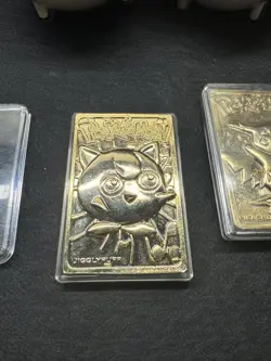 1999 Pikachu Mewtwo Jiglypuff 24K Gold Plated Trading Burger King - Image 5
