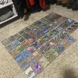 Lot 69 Pokemon V, EX, Trainer & Supporter Cards Full Art Cards TCG - Image 1