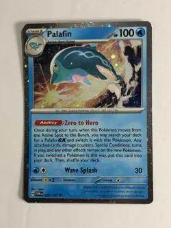 Pokemon TCG Twilight Masquerade Cosmos Holographic Palafin 060/167 Near Mint - Image 1