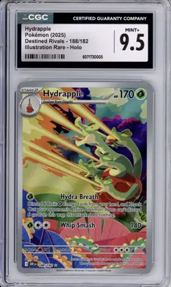 CGC 9.5 Hydrapple Pokemon S&V Destined Rivals Illustration Rare Holo 188/182 - Image 1
