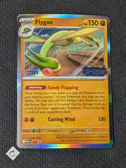 Flygon MEP 016 STAFF - Phantasmal Flames Promo Pokemon TCG NM - Image 1