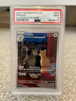 PSA 9 Persian AR 078/064 Shrouded Fable Pokemon TCG English - Image 1