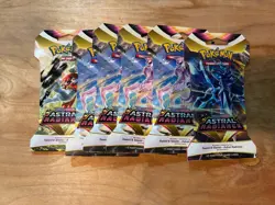 Pokemon 8 Sealed Sleeved Booster Packs 6 Astral Radiance. 2 Scarlet and Violet - Image 1