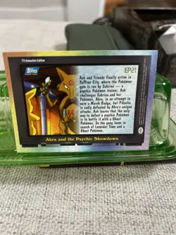 Pokemon TCG EP 21 Abra and the Psychic Showdown Topps TV Animation Series - Image 2