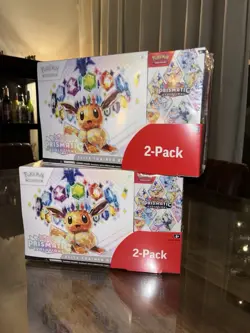 Pokemon Prismatic Evolutions ETB & Booster Bundle 2-Pack Costco Exclusive - Image 1