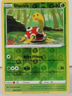 Shuckle - POKEMON - Rebel Clash - 005/192 - Reverse Holo - NM - Y - Image 1
