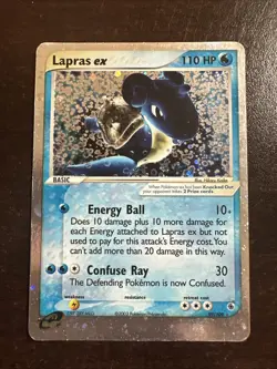 Lapras EX 99/109 HP Pokemon TCG Ruby Sapphire HP - Image 1