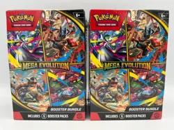 Pokemon TCG: 2 x Mega Evolution Booster Bundle - Sealed - Image 1