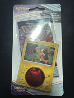 New Sealed Pokemon TCG Chilling Reign Blister Booster Pack Morpeko Foil + Coin - Image 1