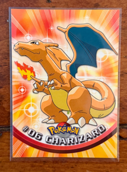 1999 Topps Pokemon TCG Charizard #06 Non-Holo TV Series 1 Blue Logo - Image 1